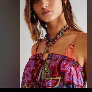 Free People NWOT Tropical Tides Slip/ Coverup/ Lingerie size small/medium